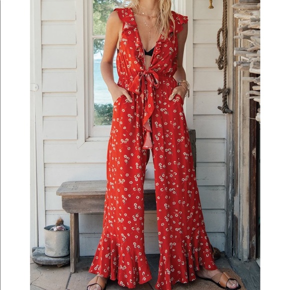 Free People Pants - Kivari Quinn Floral Jumpsuit